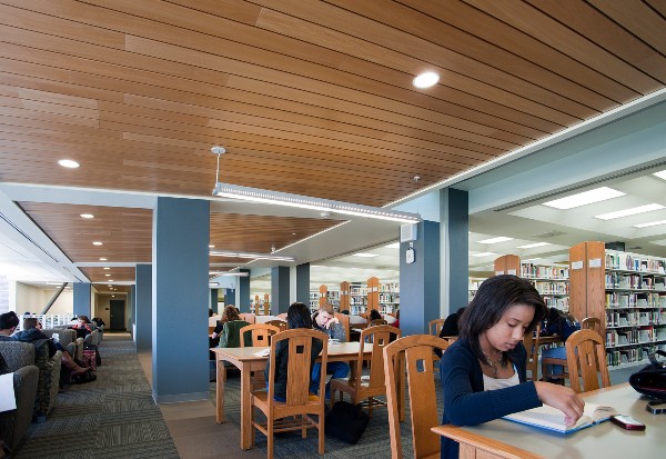 Sinh viên tự học tại thư viện American River